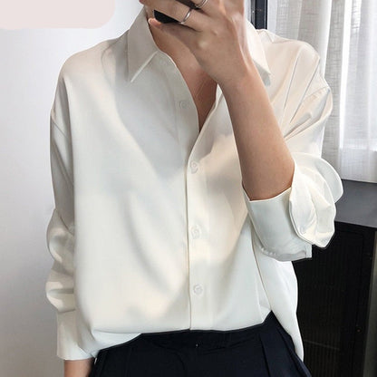 Dames Blouse van Satijn Elegant en Stijlvol
