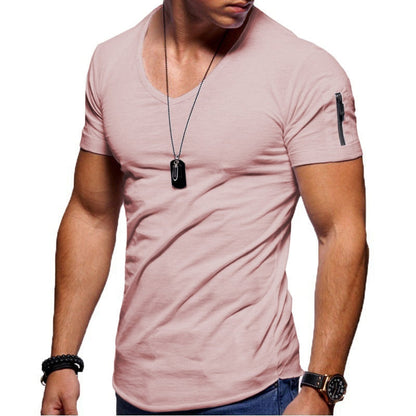 Heren Sportshirt V-hals Milan Casual Stijl