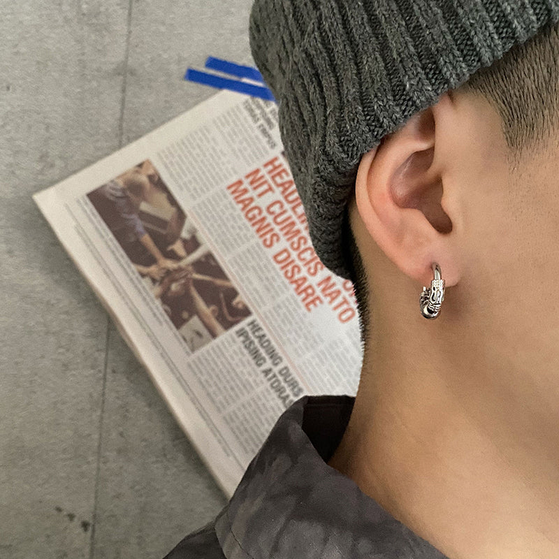 Mannen Oorhangers Streetstyle Mode
