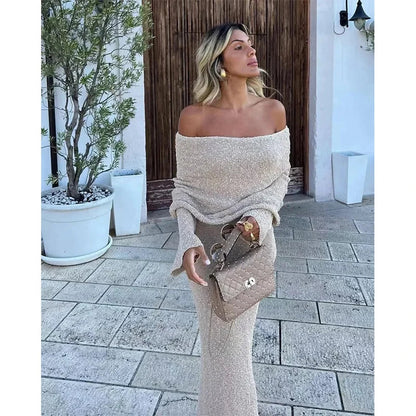 Gehaakte Strandjurk Maxi Off Shoulder Zomerjurk - Mode Vibes