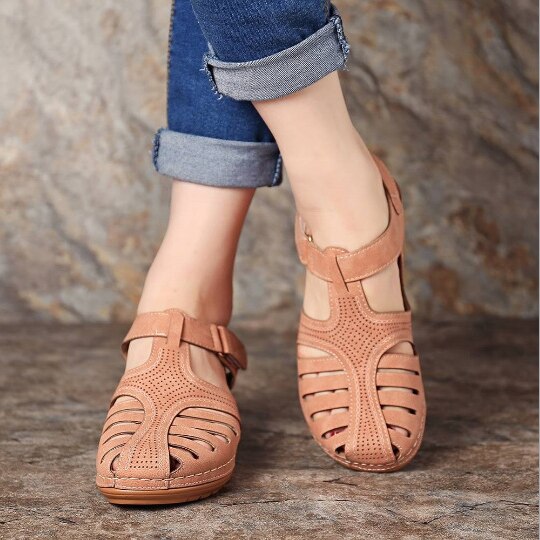 Orthopedische Sandalen voor Dames van LeerComfortabele Elin Sandalen