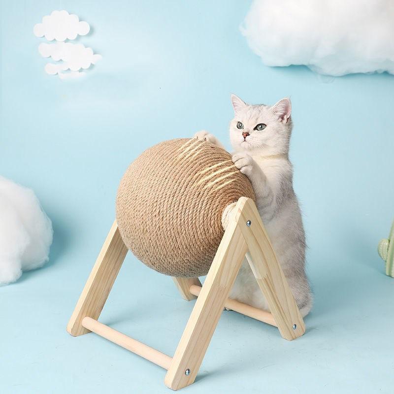 Kattenspeeltje Interactief met Krabpaal en Speeltunnel