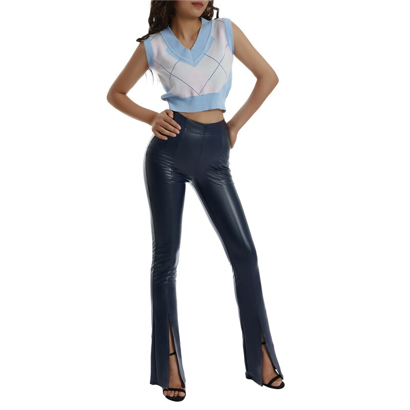 Yenna Flared Broek Trendy Losse Fit
