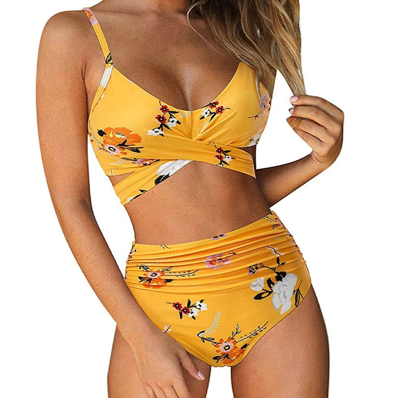 Highwaist Bikini Carly Hoge Sluiting Zomer Badpak