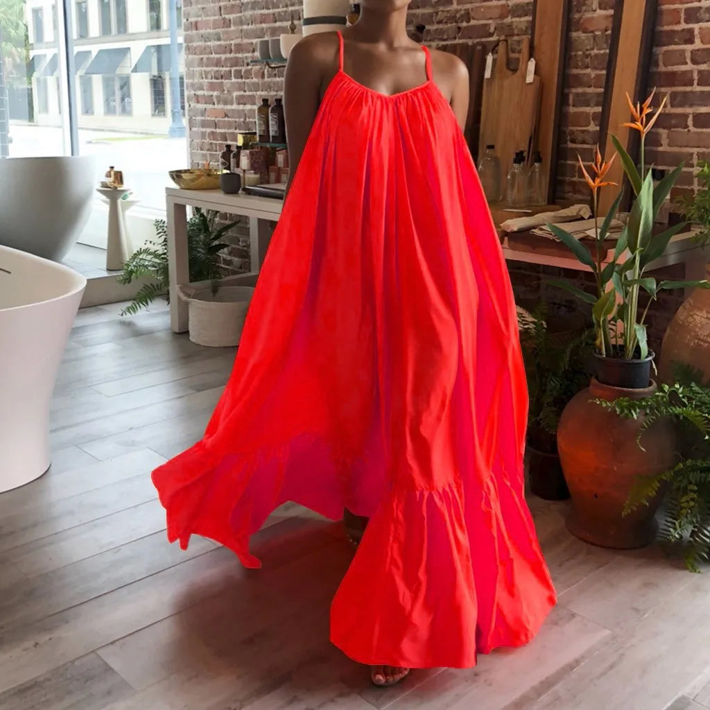 Vrouwelijke Spaghettibandjurk voor Zomer - Mode Vibes