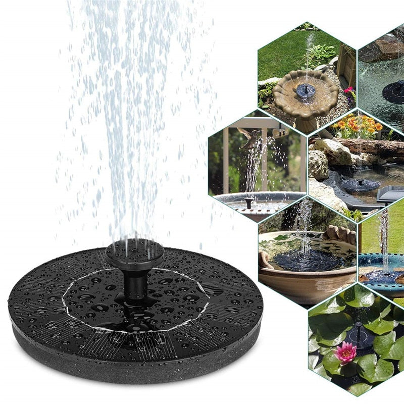 Zonne-energie Waterfontein voor Tuin en Buitenruimte - Mode Vibes