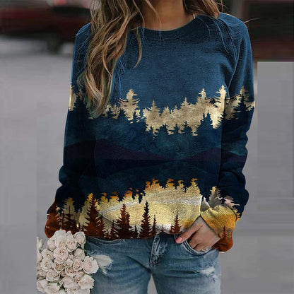 Dames Trui Natuurprint Comfortabel Warme Richarda