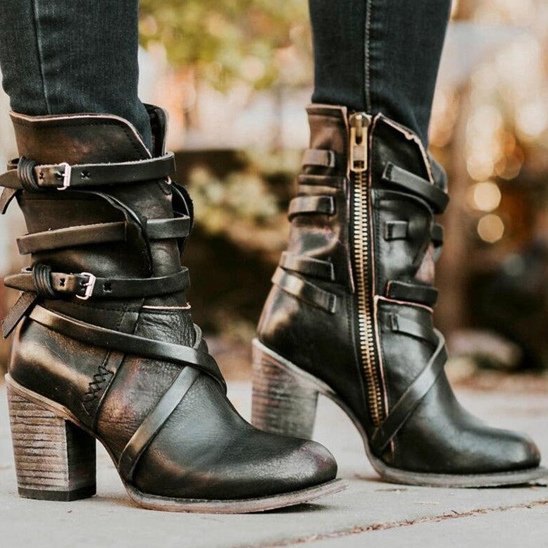 Dames Leren Laarzen Warm en Waterdicht voor Winter - Mode Vibes