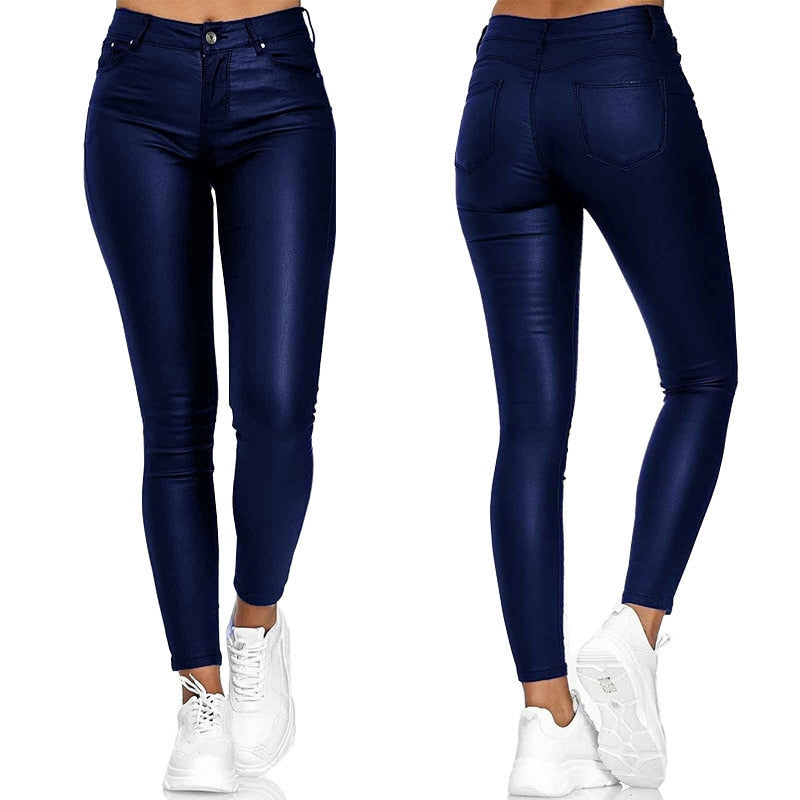 Luxe Leren Stretch Broek