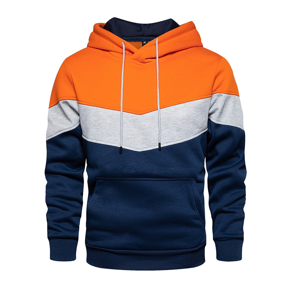 Heren Hoodie Katoen Mix Zwart Darius