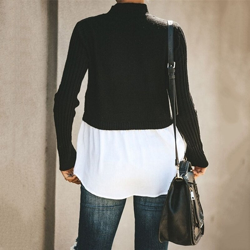 Vrouwelijke Blouse Klassieke Stijl Elegante Casual Look