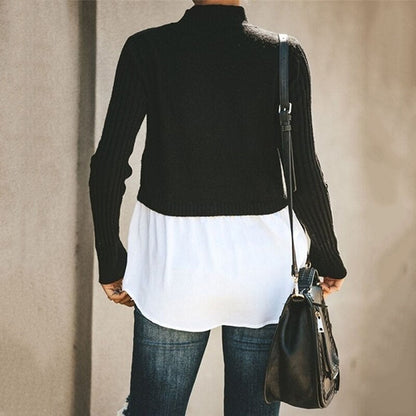 Vrouwelijke Blouse Klassieke Stijl Elegante Casual Look