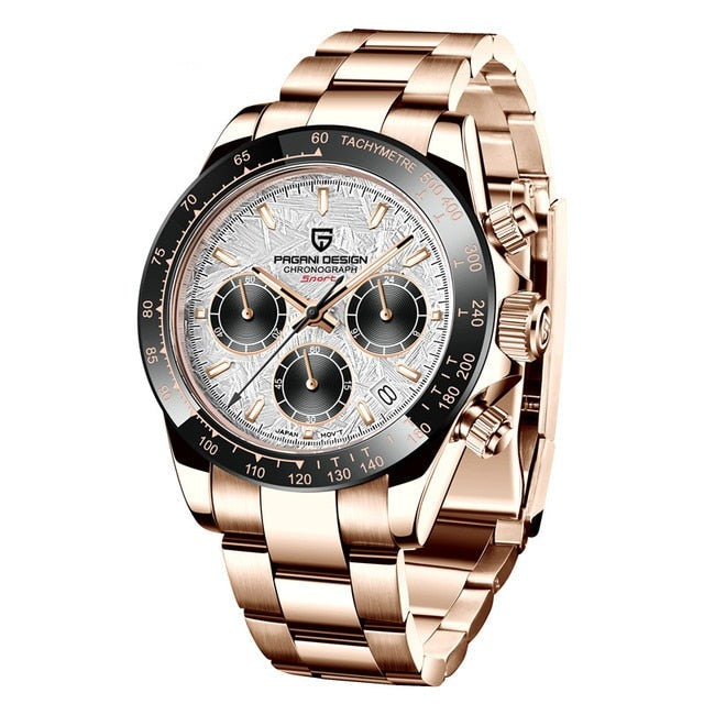 RVS Herenhorloge Sapphire Blauw Luxe Design