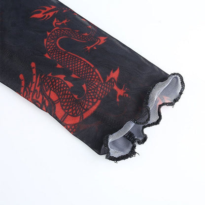 Mesh Dragon Tasje voor een Avondje Uit