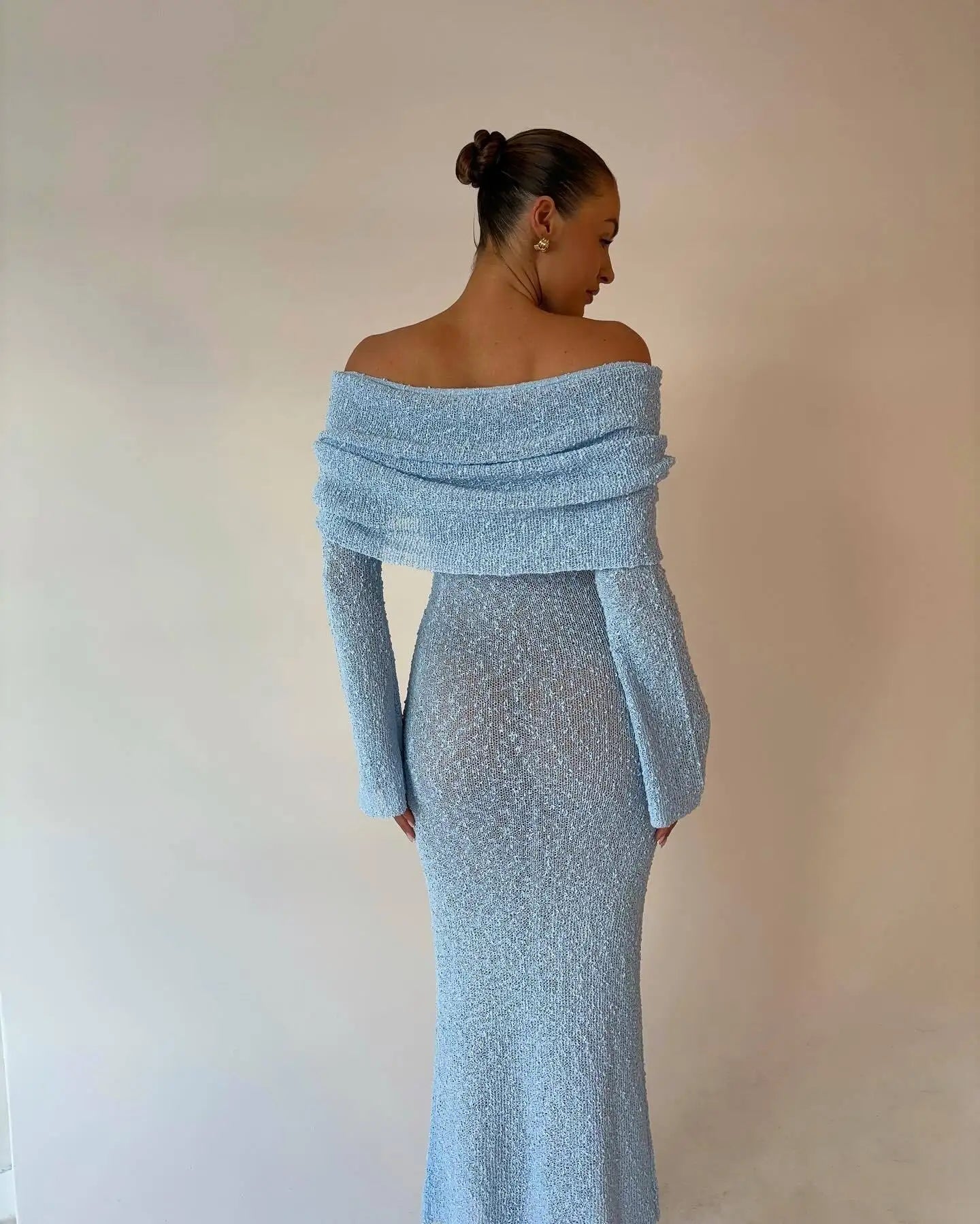 Gehaakte Strandjurk Maxi Off Shoulder Zomerjurk