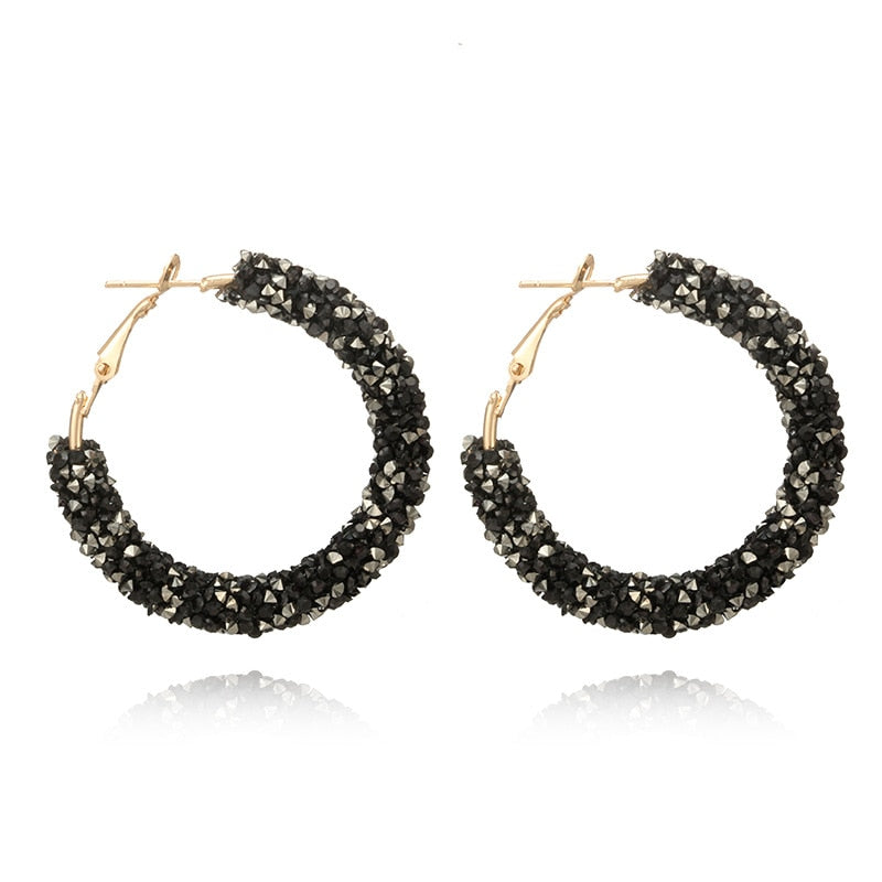 Feestelijke Oorbellen | Glitter Hoops voor Vrouw
