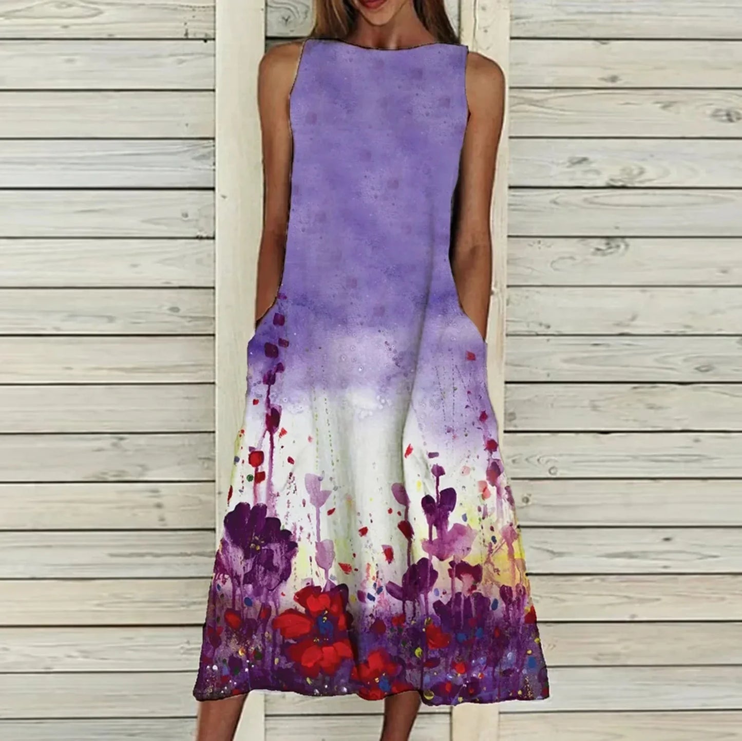 Bloemenjurk Elegante Vrouwelijke Zomerjurk - Mode Vibes