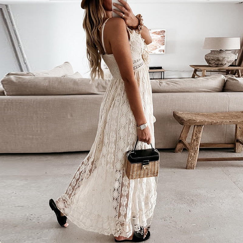 Zomerse Maxidress Elegante Jurk voor Vrouw