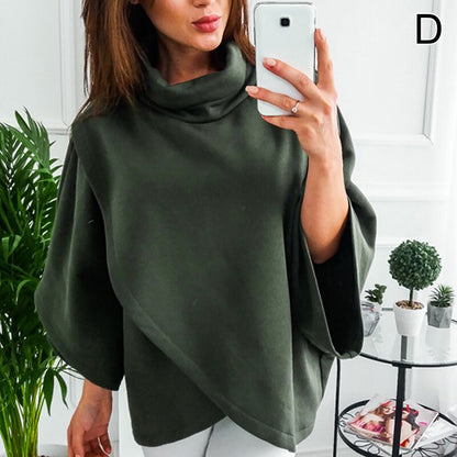 Dames Coltrui Oversized Asymmetrisch Zwart