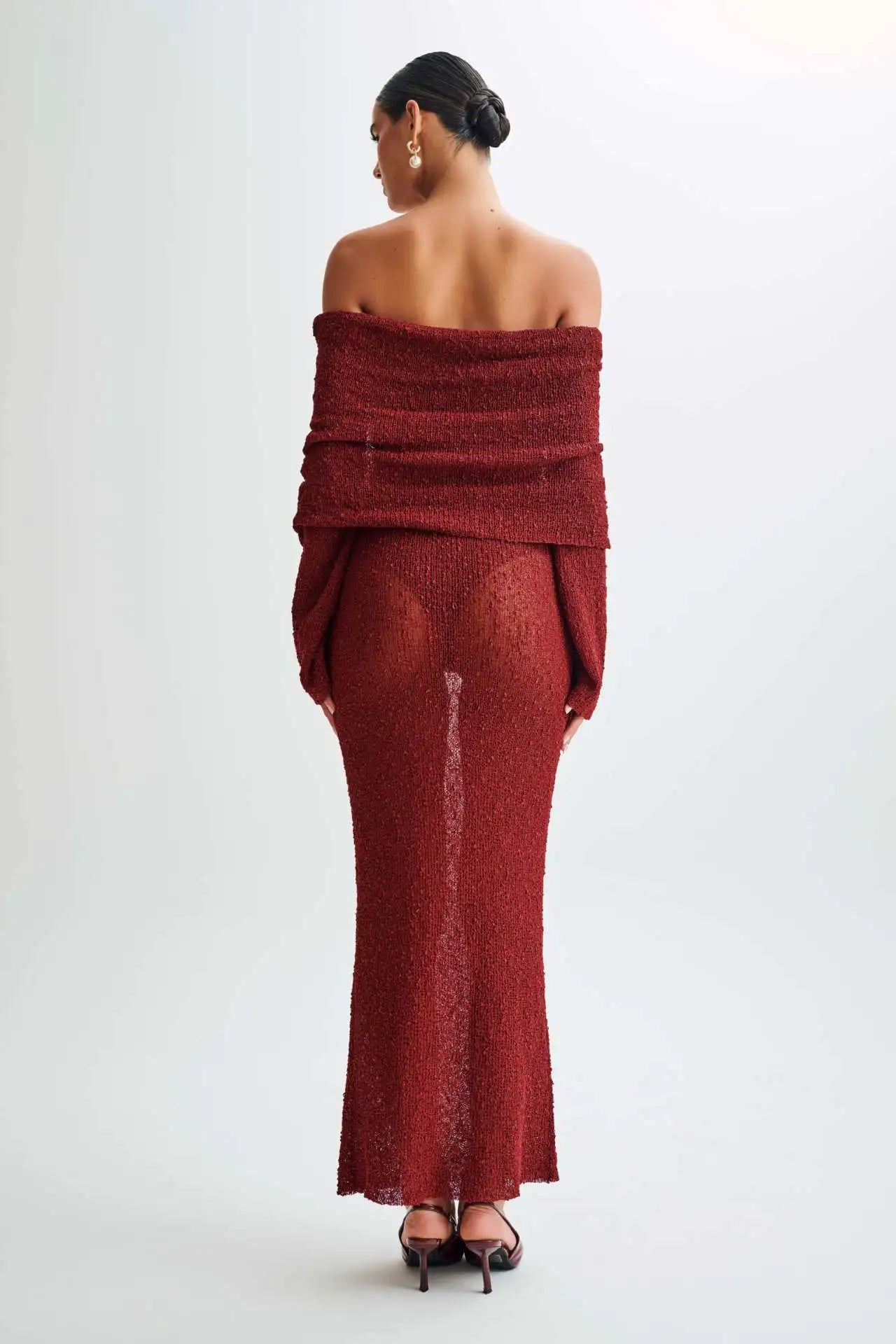 Gehaakte Strandjurk Maxi Off Shoulder Zomerjurk