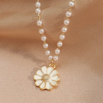 Madelief Ketting met Parel voor Dames Zilver