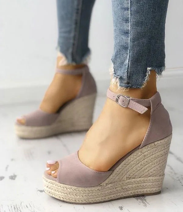 Evelyn | Sandali Donna Comodi Espadrilles Peep Toe Eleganti-1