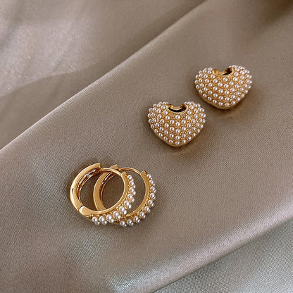 Gouden Oorbellen met Parel voor Dames Elegant Design