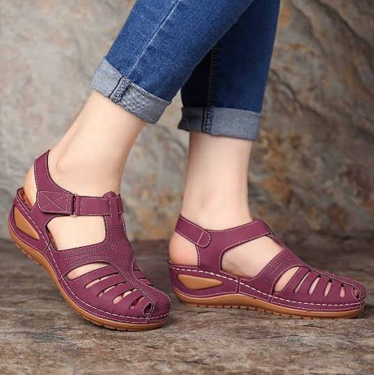 Orthopedische Sandalen voor Dames van LeerComfortabele Elin Sandalen