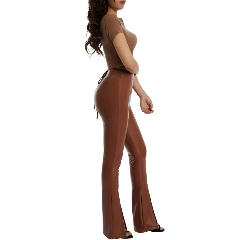Yenna Flared Broek Trendy Losse Fit