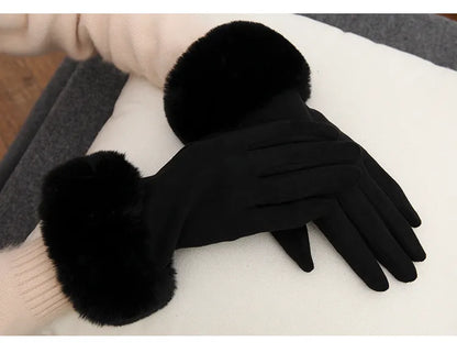 Suède Handschoenen Klassieke Stijl Warm en Zacht