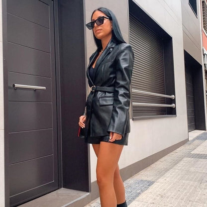 Dames Blazer Getailleerd Lang Model Selene
