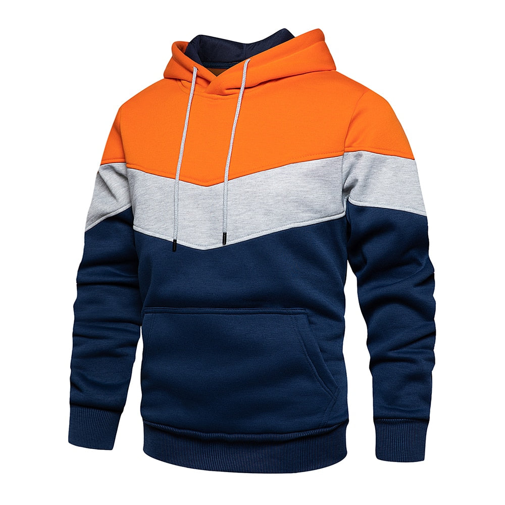 Heren Hoodie Katoen Mix Zwart Darius