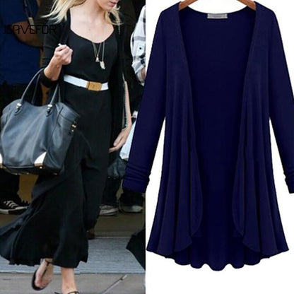 Dames Lang Vest Elegante Snit met Rijke Details