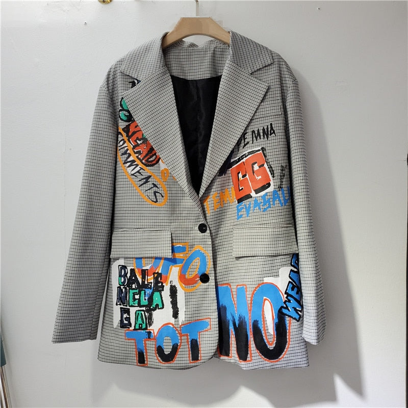 Dames Blazer Oversized Stijlvol Leuk - Mode Vibes