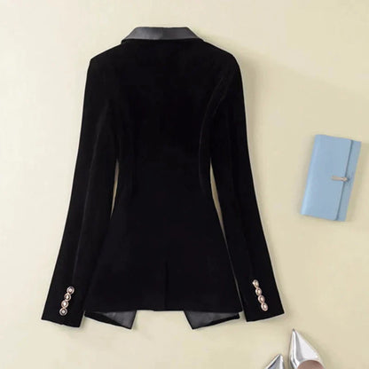Dames Blazer Fluwelen Jas Vivienne Stijl