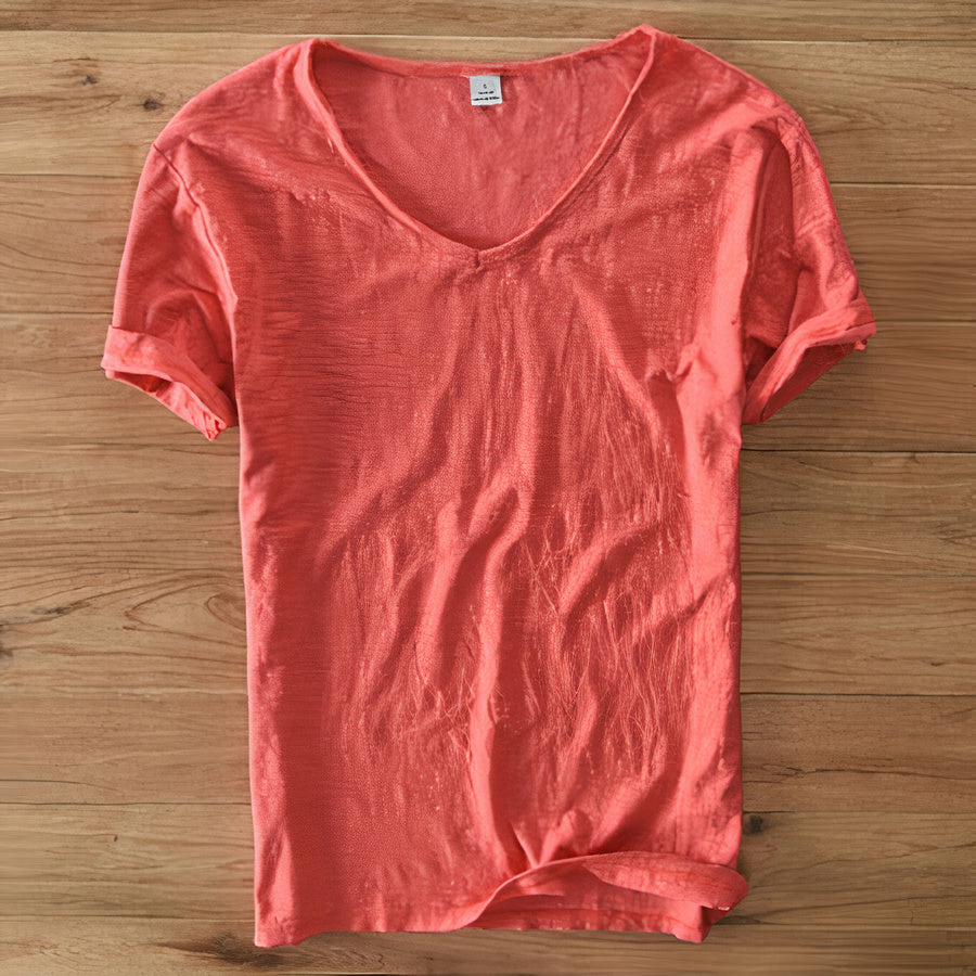 Heren Zomer T-Shirt Comfortabel Casuaal Katoen