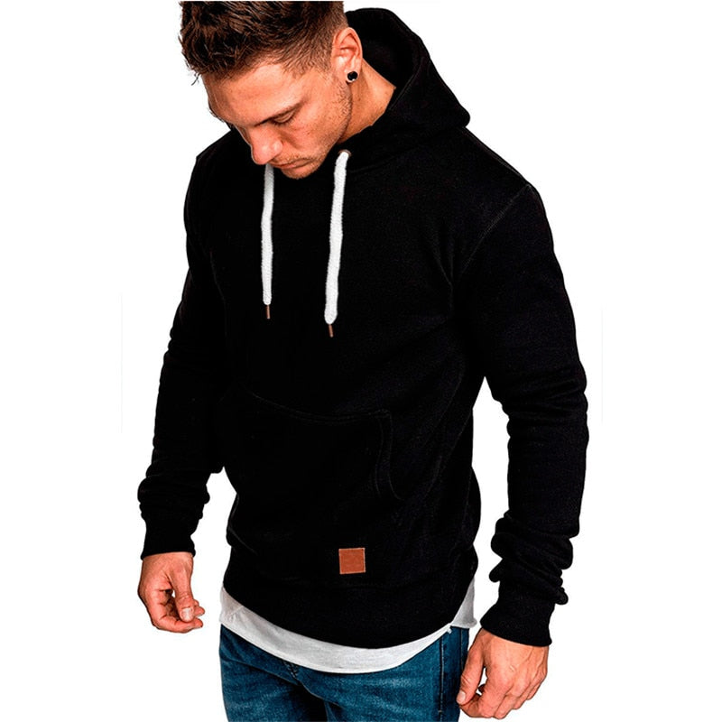Heren Hoodie Casual met Buidelzak Zacht en Praktisch