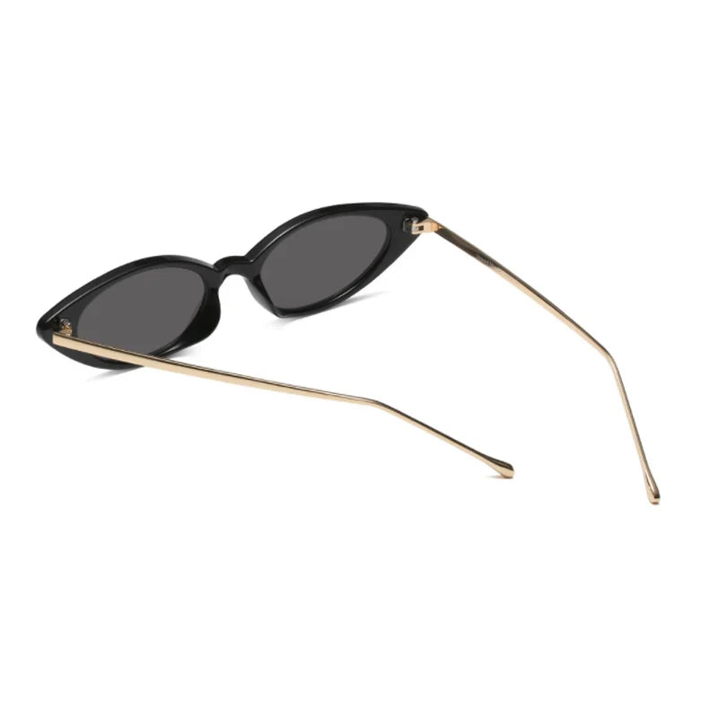 Dames Zonnebril Retro Cat Eye UV Bescherming Smal Montuur