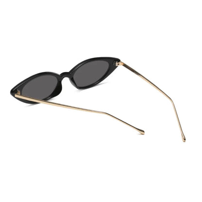 Dames Zonnebril Retro Cat Eye UV Bescherming Smal Montuur