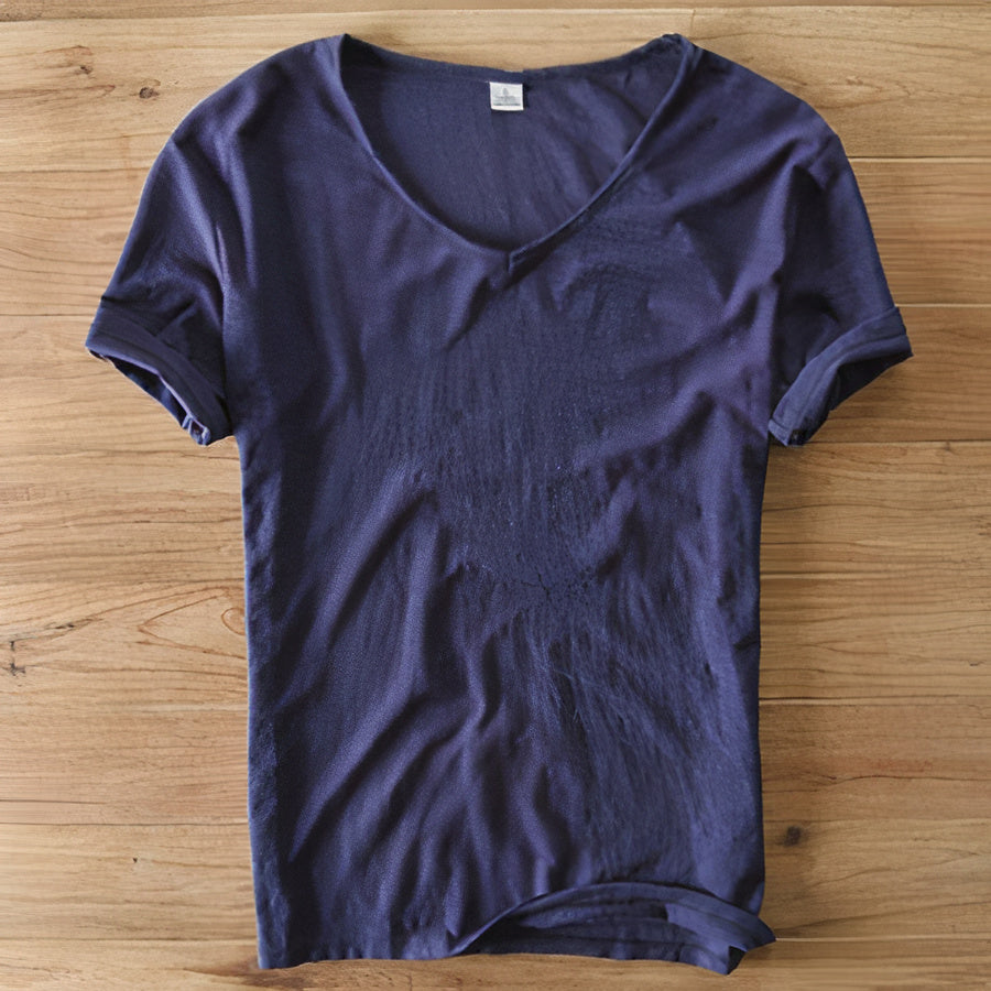 Heren Zomer T-Shirt Comfortabel Casuaal Katoen