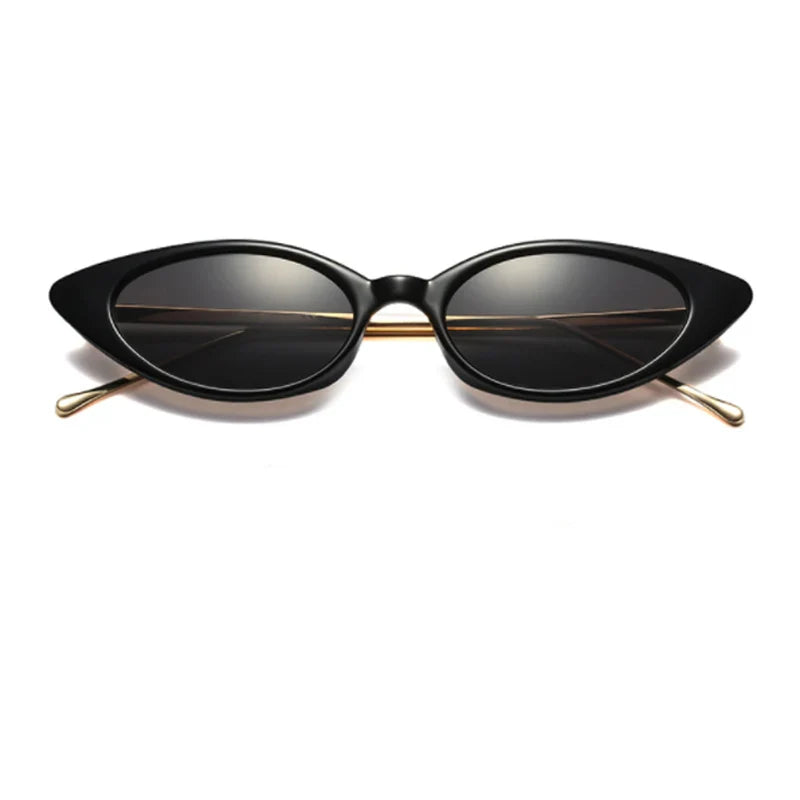 Dames Zonnebril Retro Cat Eye UV Bescherming Smal Montuur