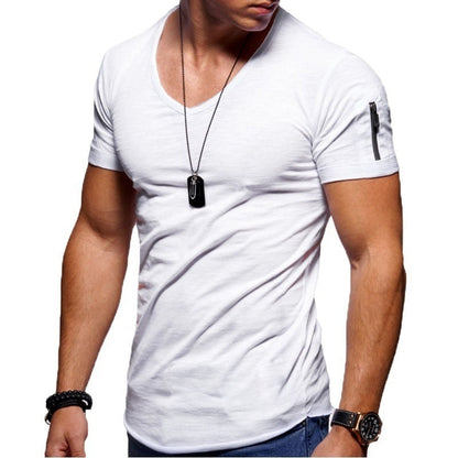 Heren Sportshirt V-hals Milan Casual Stijl
