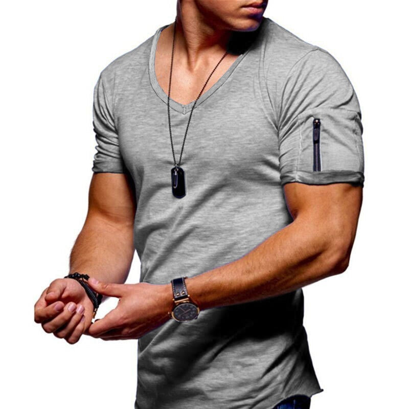 Heren Sportshirt V-hals Milan Casual Stijl