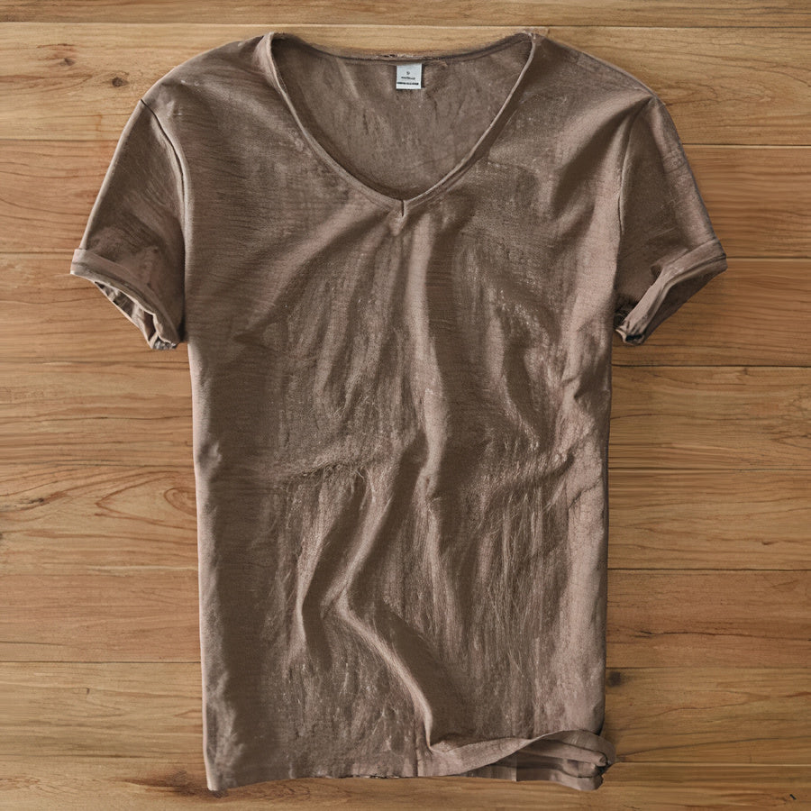 Heren Zomer T-Shirt Comfortabel Casuaal Katoen