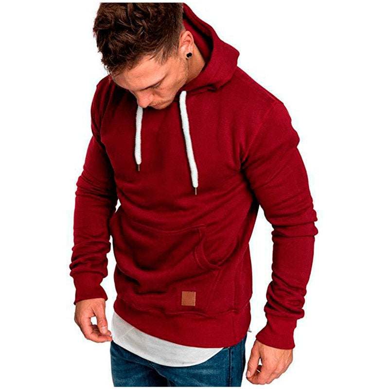 Heren Hoodie Casual met Buidelzak Zacht en Praktisch - Mode Vibes