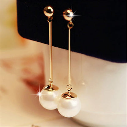 Parel Oorbellen Luxe Design Zilver - Mode Vibes