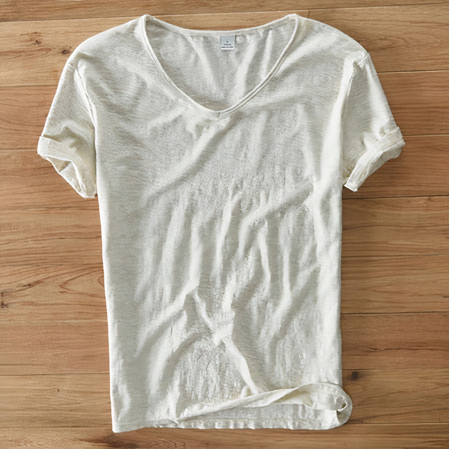Heren Zomer T-Shirt Comfortabel Casuaal Katoen