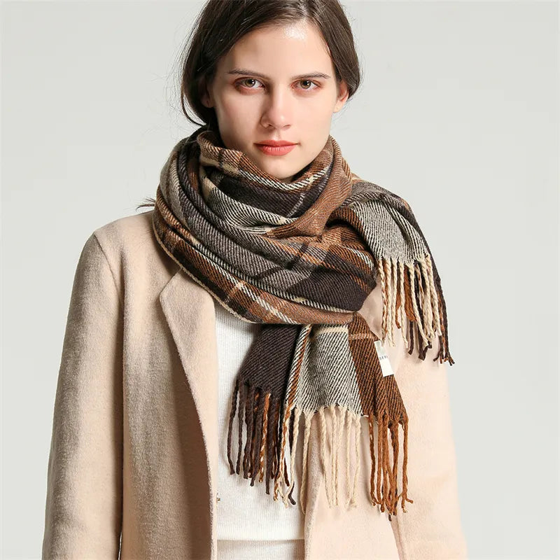 Gebreide Sjaal Trendy Warme Stijlvolle Accessoire