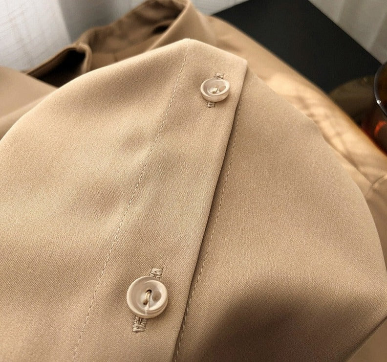 Dames Blouse van Satijn Elegant en Stijlvol