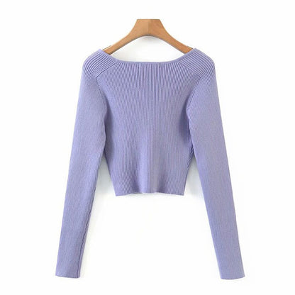 Stijlvolle Vrouwelijke Croptop Zacht en Comfortabel
